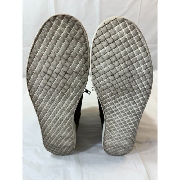 Steve Madden Womens Shoes 8.5 M Gray Wedge Ankle Close Toe Zip Heel Leather - Picture 6 of 12